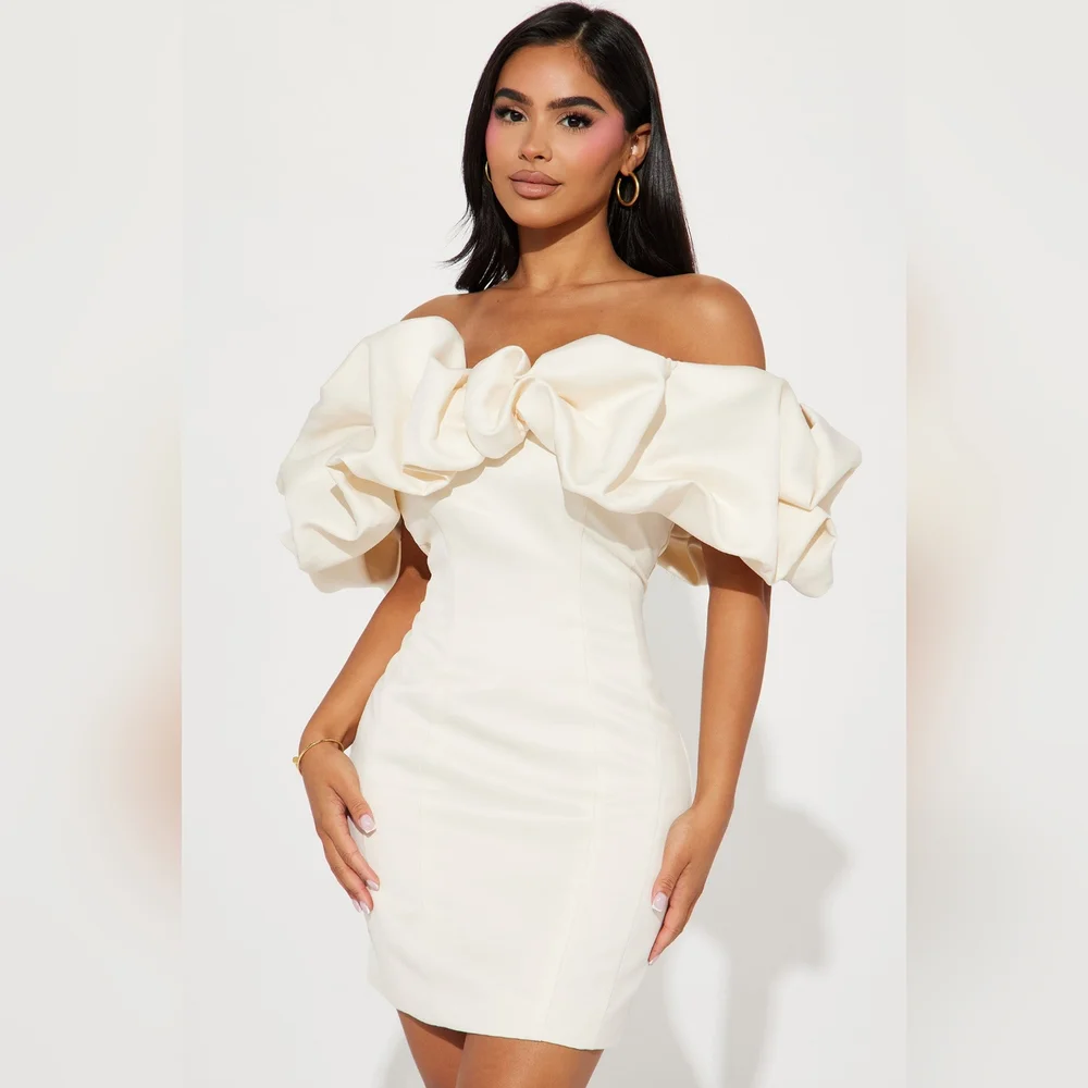 Fashion Nova off the mini shoulder dress - Picture 1 of 4